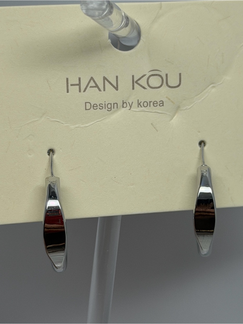 925 Sterling Silver needle Hoops Earrings - For Sale !